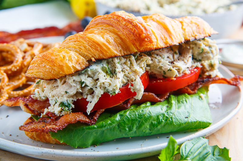 Lemon Basil Chicken Caesar Salad Sandwich Lemon Basil Chicken Caesar Salad Sandwich