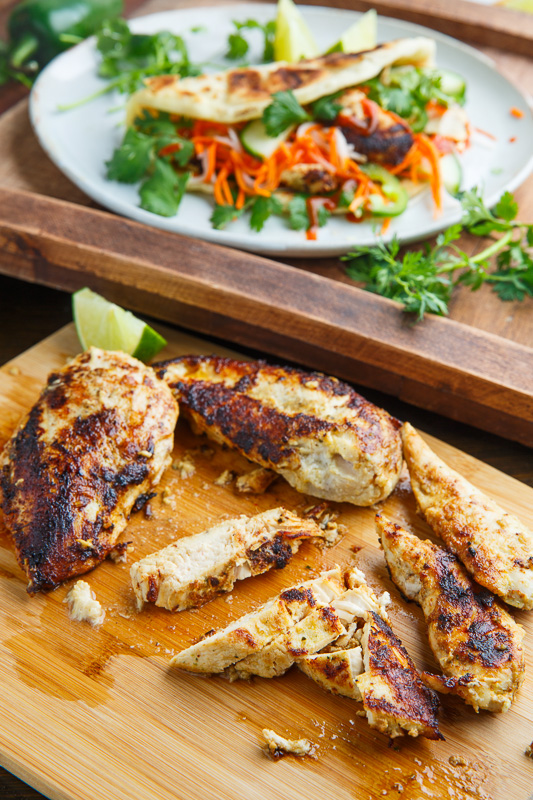 Lemongrass Chicken Banh Mi Paratha Tacos Lemongrass Chicken Banh Mi Paratha Tacos