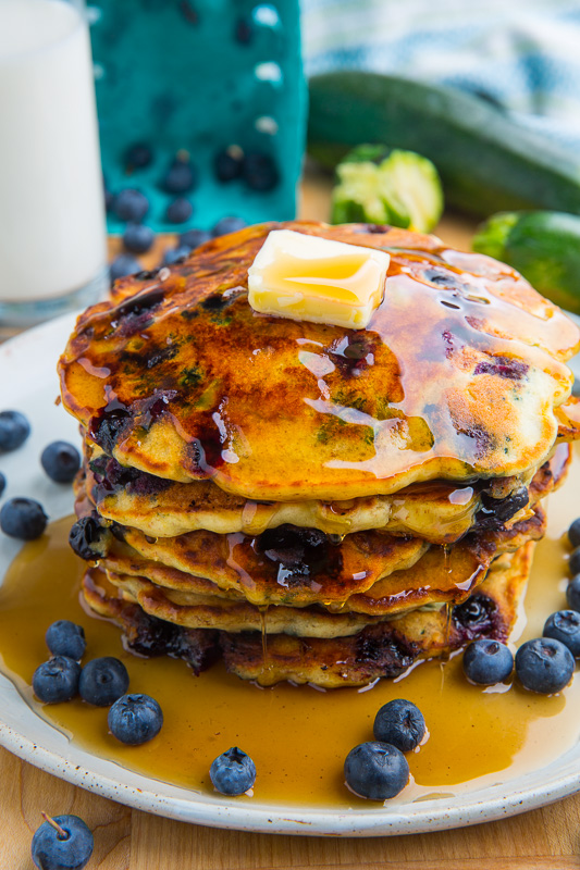 Blueberry Zucchini Pancakes Blueberry Zucchini Pancakes