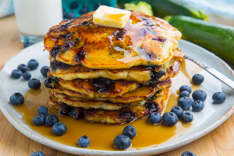 Blueberry Zucchini Pancakes Blueberry Zucchini Pancakes