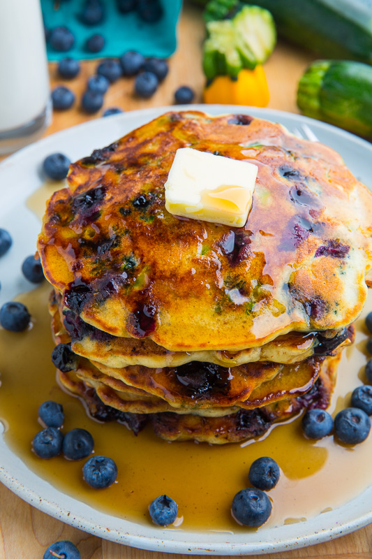 Blueberry Zucchini Pancakes Blueberry Zucchini Pancakes