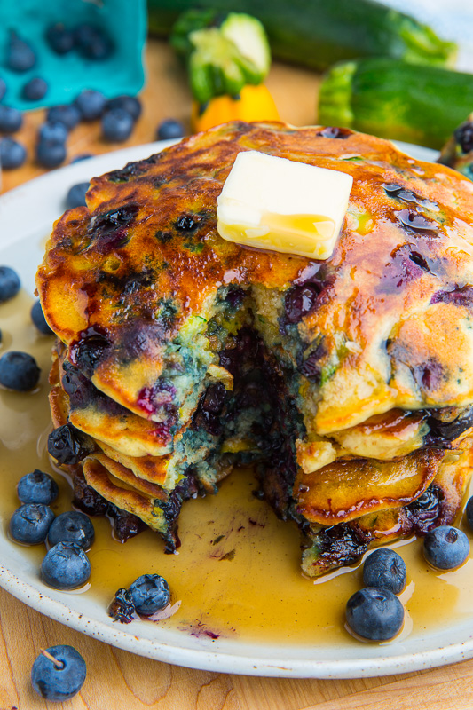 Blueberry Zucchini Pancakes Blueberry Zucchini Pancakes