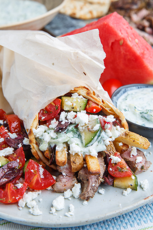 Grilled Lamb Gyros Grilled Lamb Gyros