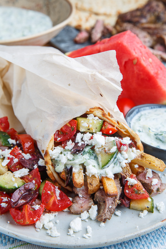 Grilled Lamb Gyros