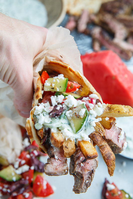 Grilled Lamb Gyros Grilled Lamb Gyros