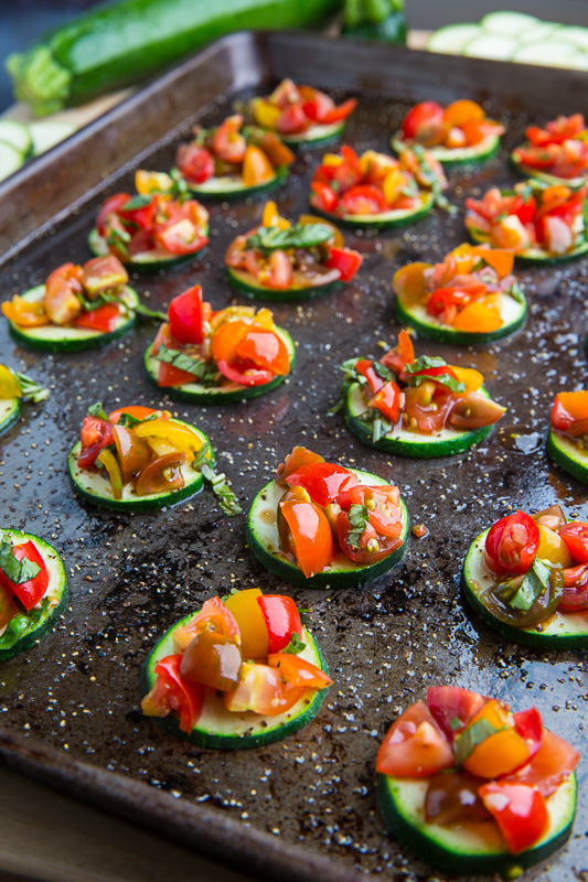 Zucchini Bruschetta Bites Zucchini Bruschetta Bites