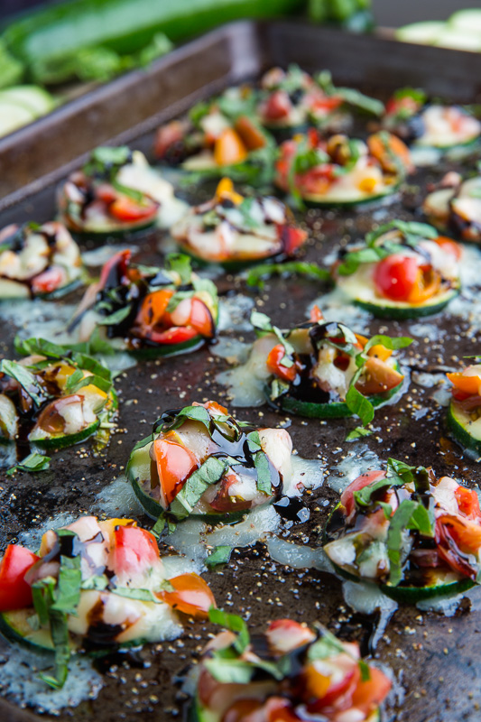 Zucchini Bruschetta Bites