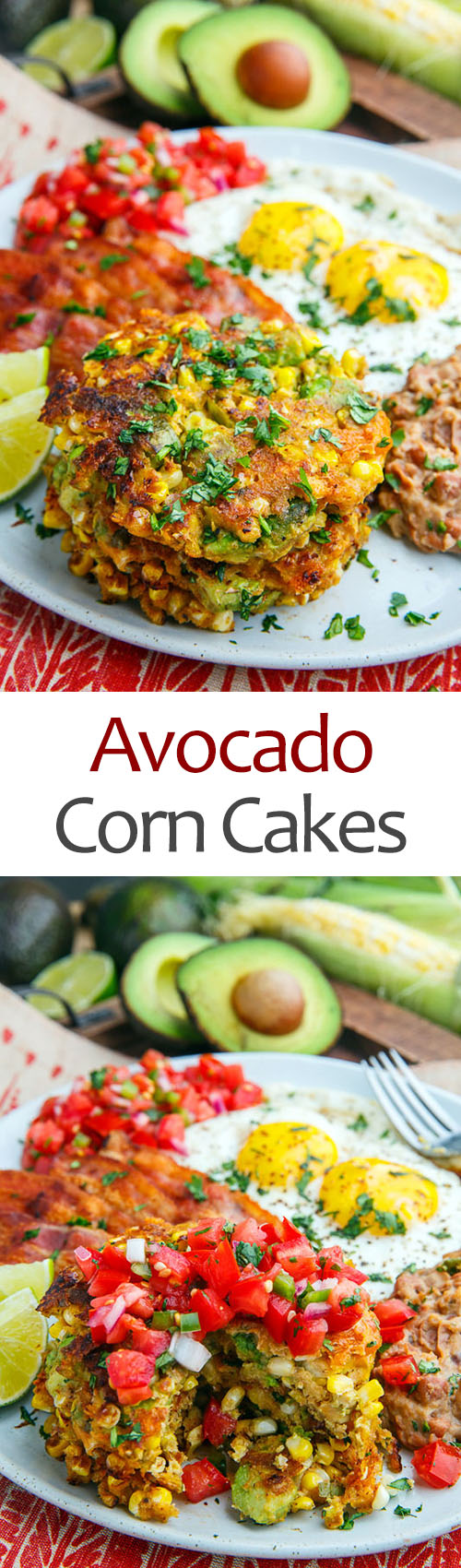 Avocado and Cheddar Corn Cakes Avocado and Cheddar Corn Cakes