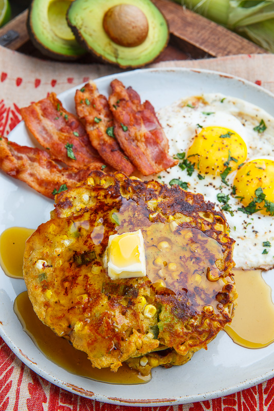 Avocado and Cheddar Corn Cakes Avocado and Cheddar Corn Cakes