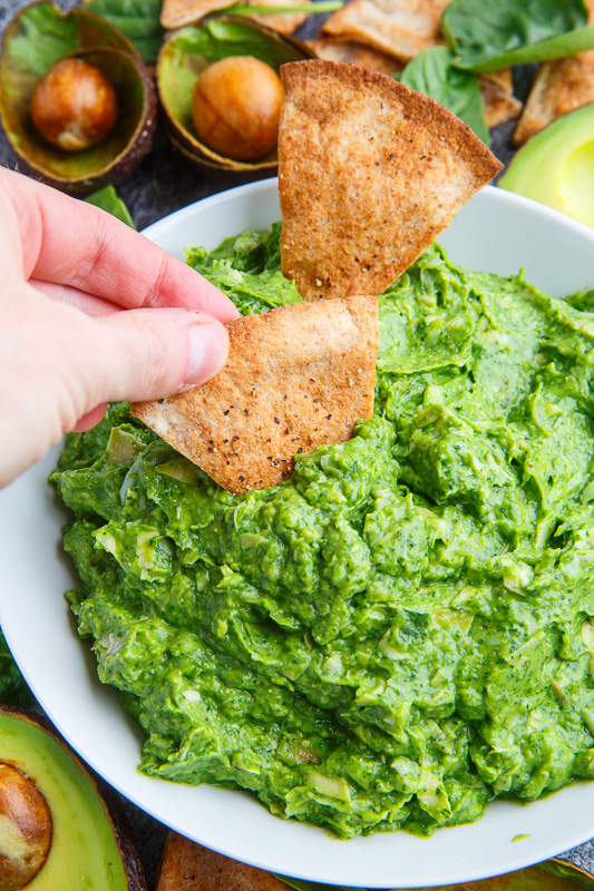 Avocado Spinach and Artichoke Dip