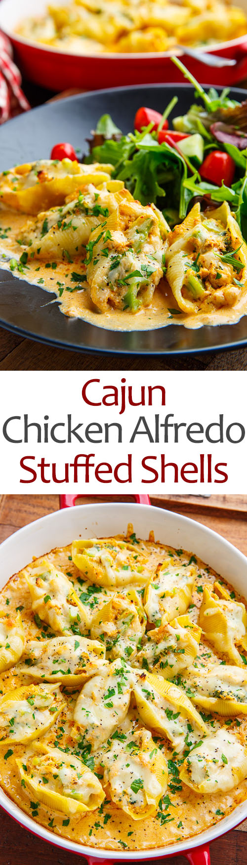 Cajun Chicken Alfredo Stuffed Shells Cajun Chicken Alfredo Stuffed Shells