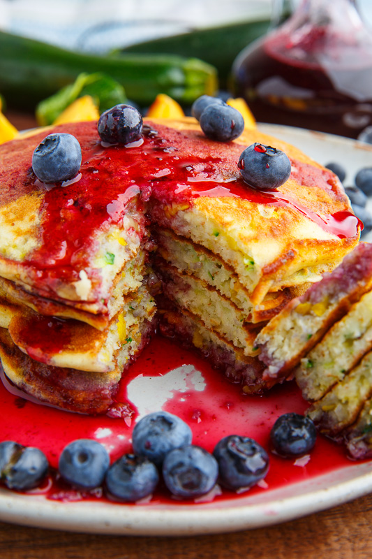 Honey and Lemon Zucchini Pancakes