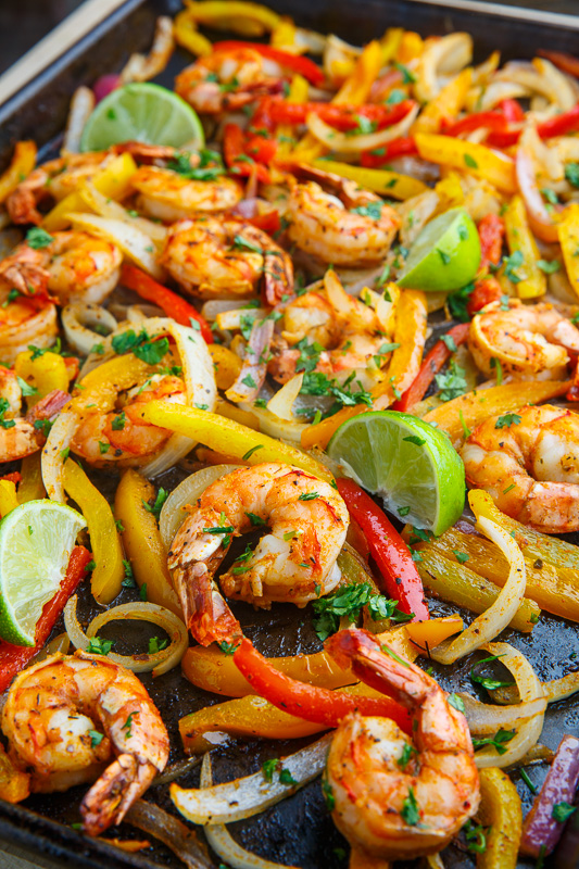 Sheet Pan Shrimp Fajitas Sheet Pan Shrimp Fajitas
