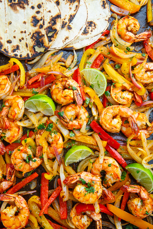 Sheet Pan Shrimp Fajitas Sheet Pan Shrimp Fajitas