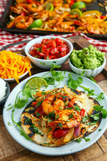 Sheet Pan Shrimp Fajitas Sheet Pan Shrimp Fajitas