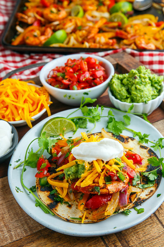 Sheet Pan Shrimp Fajitas Sheet Pan Shrimp Fajitas