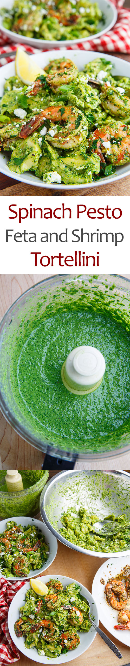 Spinach Pesto, Feta and Shrimp Tortellini Spinach Pesto, Feta and Shrimp Tortellini
