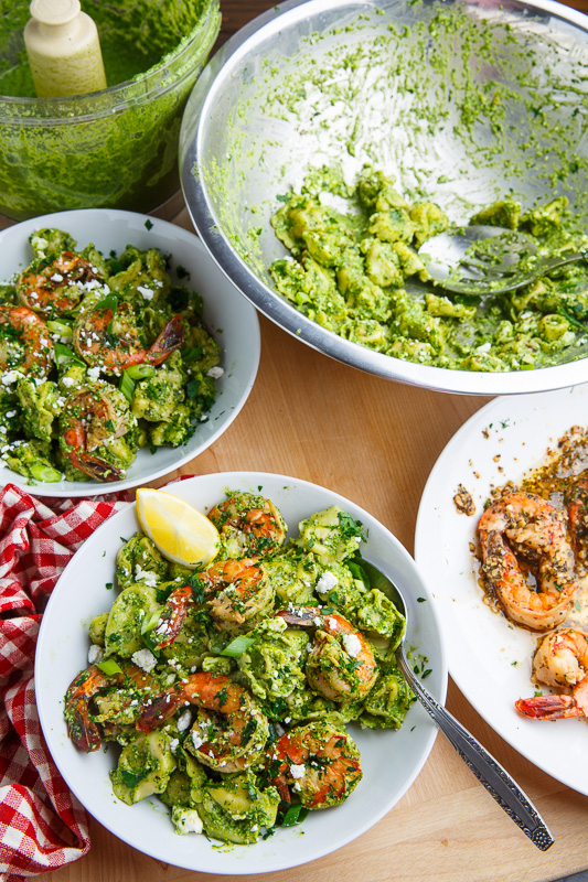 Spinach Pesto, Feta and Shrimp Tortellini Spinach Pesto, Feta and Shrimp Tortellini