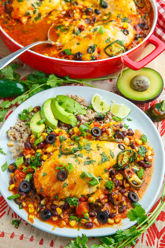 Baked Chicken Enchilada Casserole Baked Chicken Enchilada Casserole