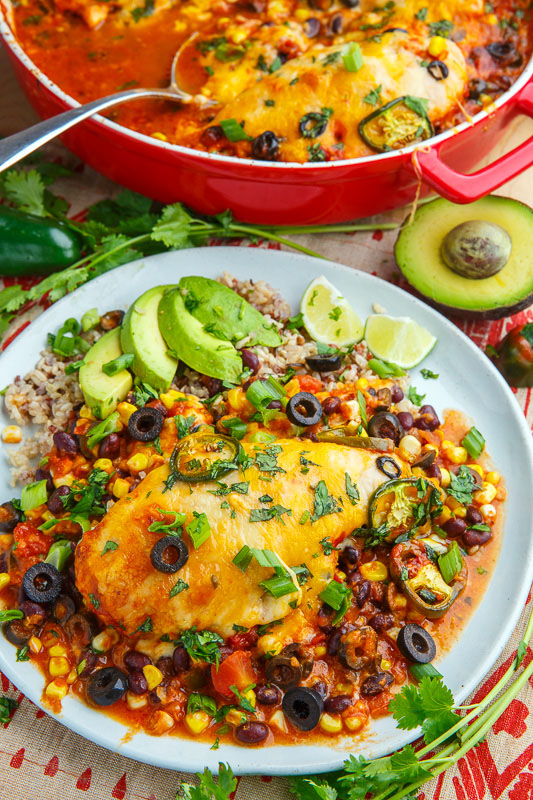 Baked Chicken Enchilada Casserole Baked Chicken Enchilada Casserole