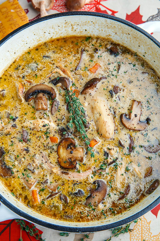 Creamy Mushroom Chicken and Wild Rice Soup Creamy Mushroom Chicken and Wild Rice Soup