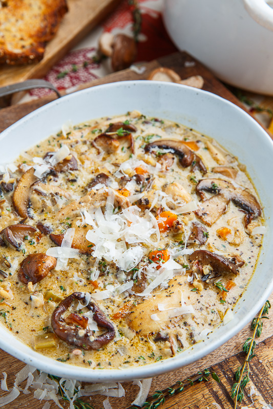 Creamy Mushroom Chicken and Wild Rice Soup Creamy Mushroom Chicken and Wild Rice Soup