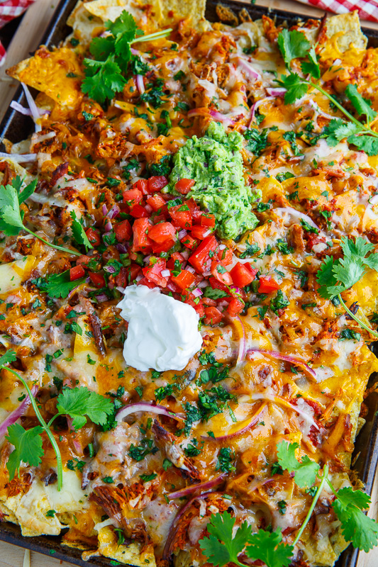 Loaded Chipotle Carnitas Nachos