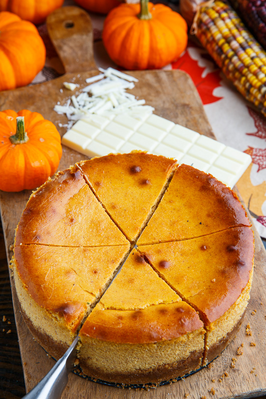 White Chocolate Pumpkin Cheesecake White Chocolate Pumpkin Cheesecake