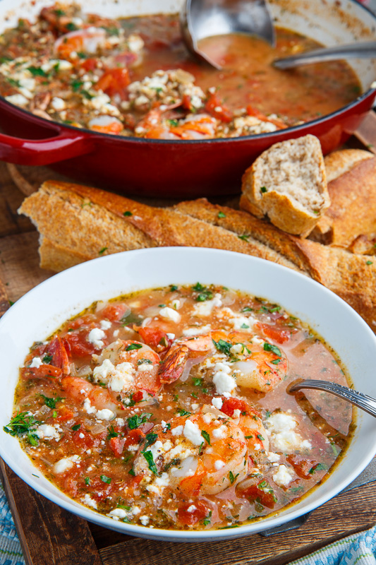 Shrimp and Feta Soup (aka Shrimp Saganaki Soup)