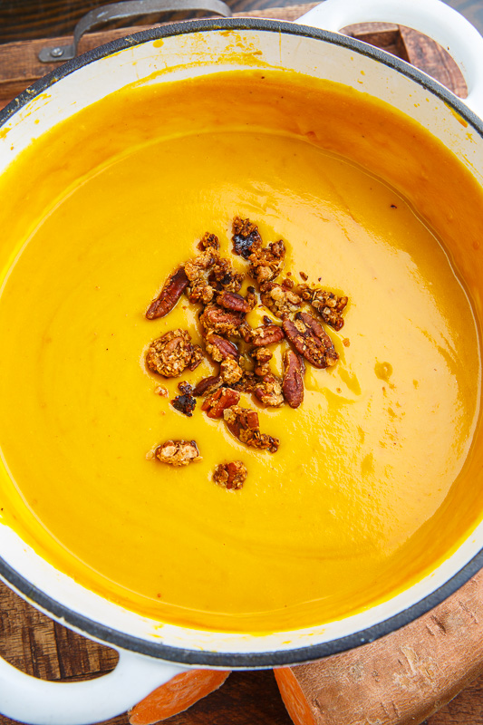 Creamy Brie Sweet Potato Pecan Pie Soup Creamy Brie Sweet Potato Pecan Pie Soup