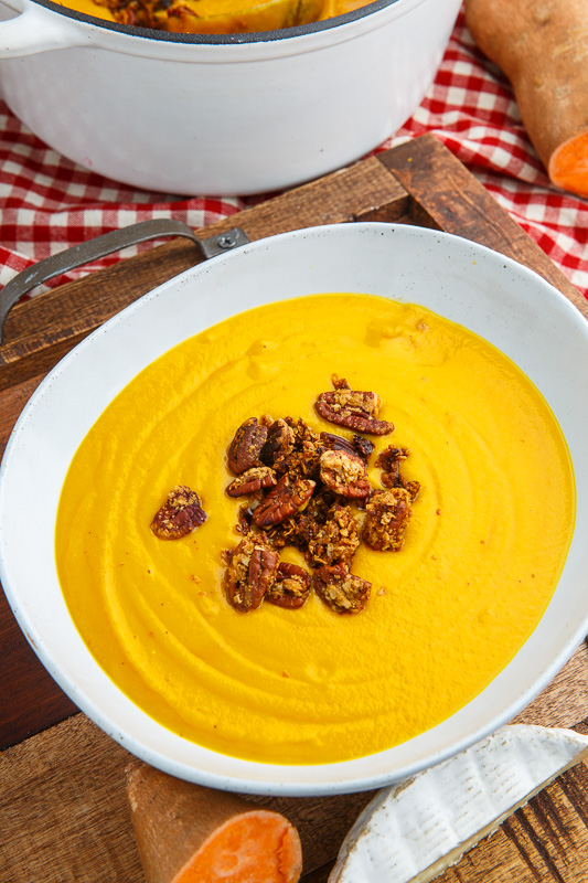 Creamy Brie Sweet Potato Pecan Pie Soup Creamy Brie Sweet Potato Pecan Pie Soup