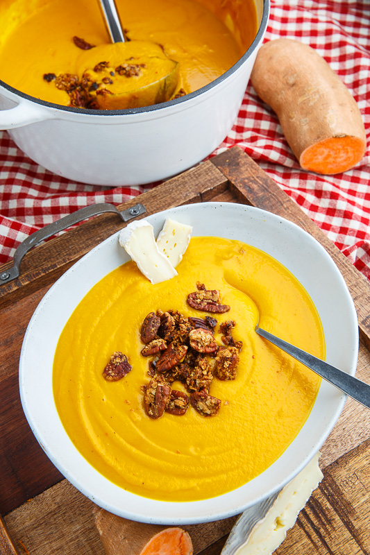 Creamy Brie Sweet Potato Pecan Pie Soup Creamy Brie Sweet Potato Pecan Pie Soup