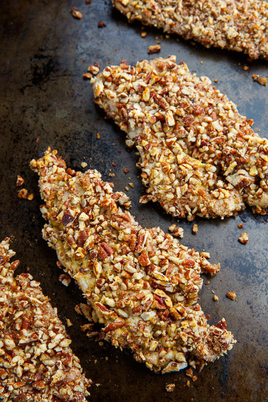 Pecan Crusted Turkey Cutlets with Bacon-Maple Onion Marmalade Pecan Crusted Turkey Cutlets with Bacon-Maple Onion Marmalade