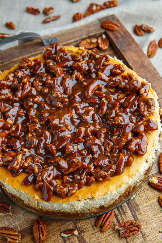 Pecan Pie Cheesecake with Pecan Caramel Sauce Pecan Pie Cheesecake with Pecan Caramel Sauce