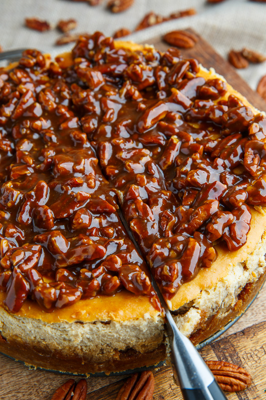 Pecan Pie Cheesecake with Pecan Caramel Sauce Pecan Pie Cheesecake with Pecan Caramel Sauce