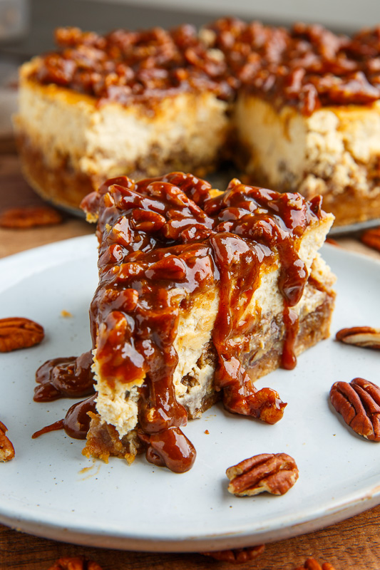 Pecan Pie Cheesecake with Pecan Caramel Sauce Pecan Pie Cheesecake with Pecan Caramel Sauce