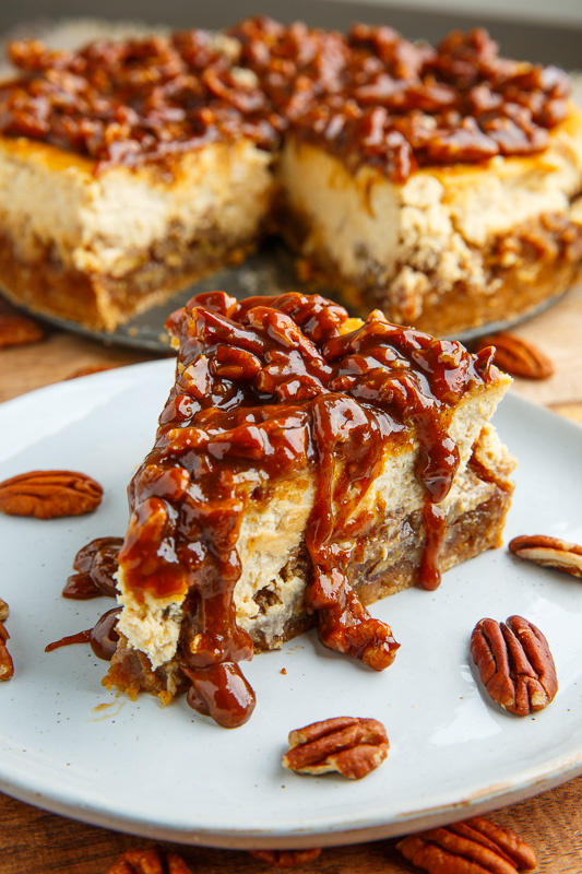 Pecan Pie Cheesecake with Pecan Caramel Sauce Pecan Pie Cheesecake with Pecan Caramel Sauce