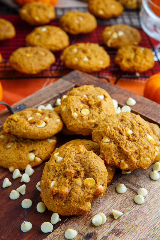 Pumpkin White Chocolate Chip Cookies