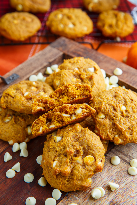Pumpkin White Chocolate Chip Cookies Pumpkin White Chocolate Chip Cookies