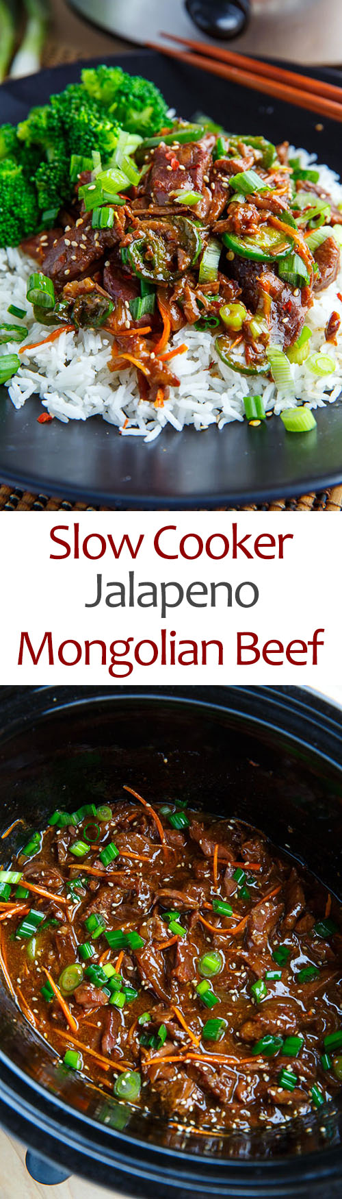 Slow Cooker Jalapeno Mongolian Beef Slow Cooker Jalapeno Mongolian Beef
