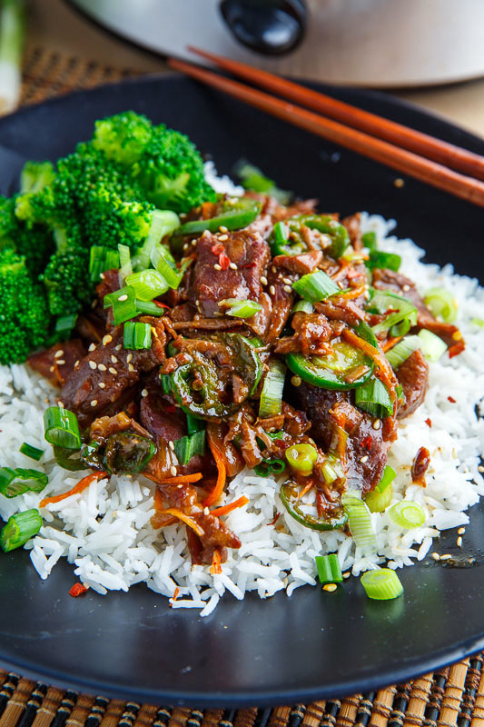 Slow Cooker Jalapeno Mongolian Beef Slow Cooker Jalapeno Mongolian Beef