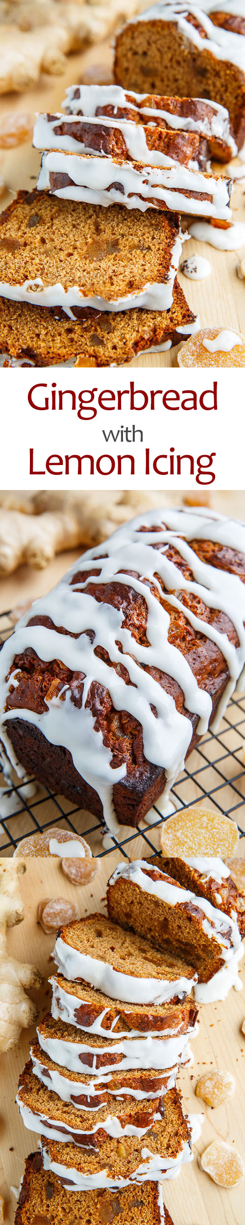 Gingerbread Loaf with Lemon Icing Gingerbread Loaf with Lemon Icing