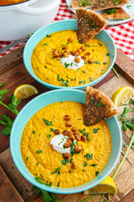 Roasted Carrot and Tahini Soup with Pomegranate and Pistachios Roasted Carrot and Tahini Soup with Pomegranate and Pistachios