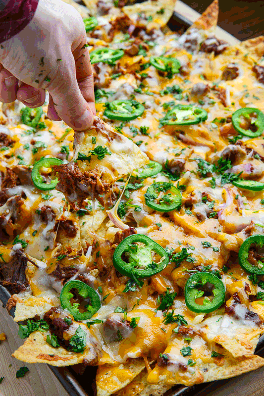 Mexican Shredded Beef Nachos Mexican Shredded Beef Nachos