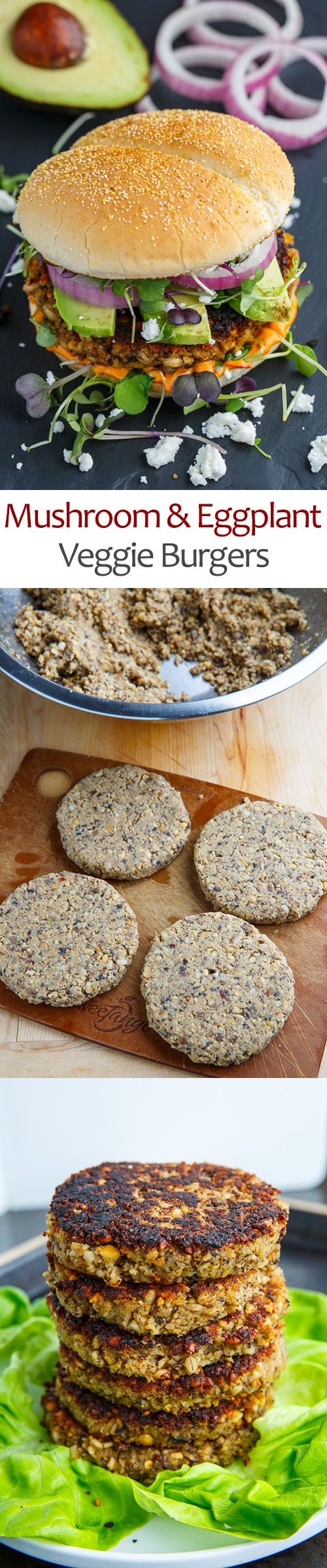 Mushroom and Eggplant Veggie Burgers Mushroom and Eggplant Veggie Burgers