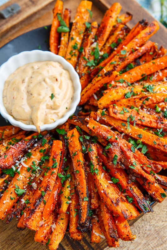 Parmesan Roasted Carrot Fries Parmesan Roasted Carrot Fries