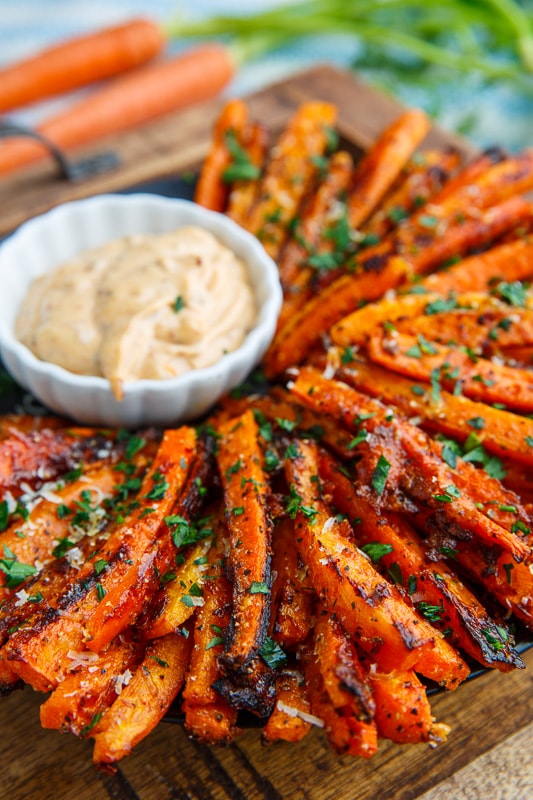 Parmesan Roasted Carrot Fries Parmesan Roasted Carrot Fries