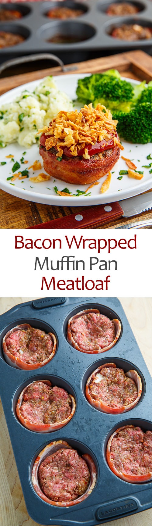 Bacon Wrapped Muffin Pan Meatloaf Bacon Wrapped Muffin Pan Meatloaf