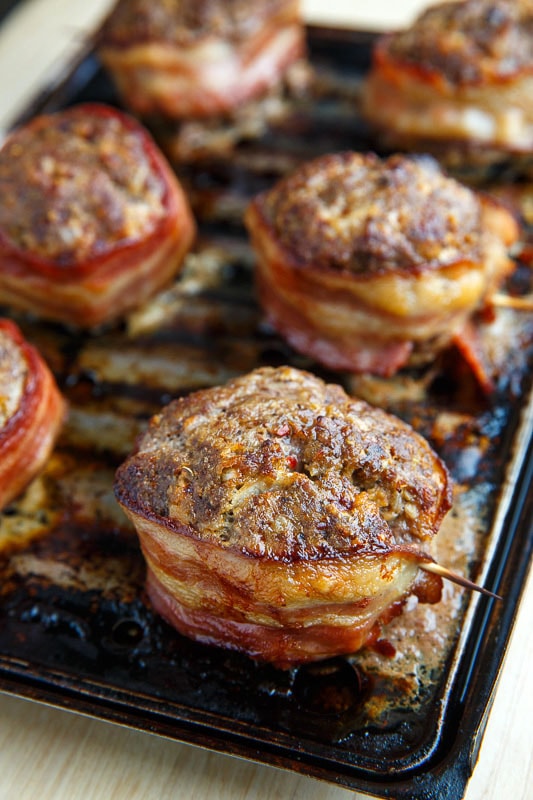 Bacon Wrapped Muffin Pan Meatloaf (aka Salisbury Steak Filet Mignon) Bacon Wrapped Muffin Pan Meatloaf (aka Salisbury Steak Filet Mignon)