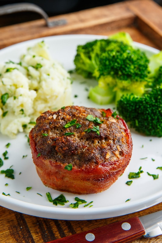 Bacon Wrapped Muffin Pan Meatloaf (aka Salisbury Steak Filet Mignon) Bacon Wrapped Muffin Pan Meatloaf (aka Salisbury Steak Filet Mignon)